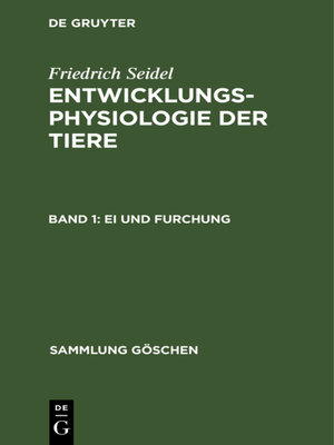 cover image of Ei und Furchung